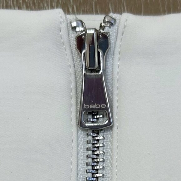 NWT Bebe Josie Modal Pencil Skirt White Size 8 Classic Sleek Workwear Versatile - Picture 7 of 12